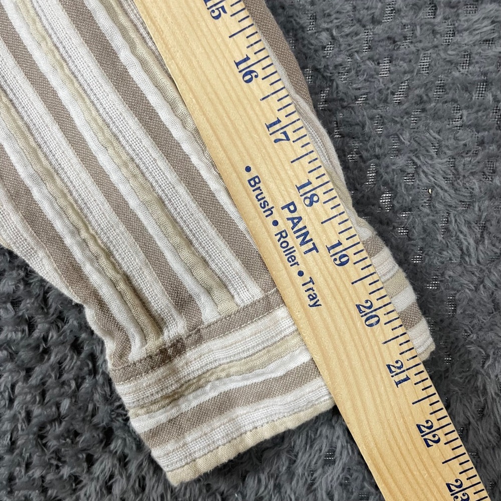 Aerie Day-Off Cover Up Shirt Size XL Striped Gauzy Cotton Casual Beach Vacation - Picture 10 of 11
